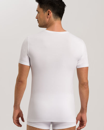 Hanro Men V-Shirt 1/2 Arm Cotton Superior