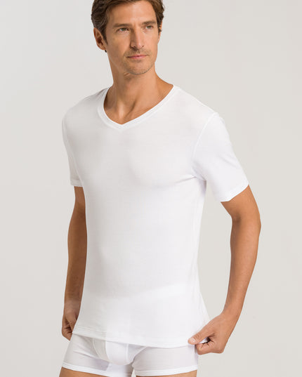 Hanro Men V-Neck Shirt Sea Island Cotton