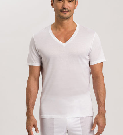 Hanro Men V-Neck Shirt Cotton Sporty
