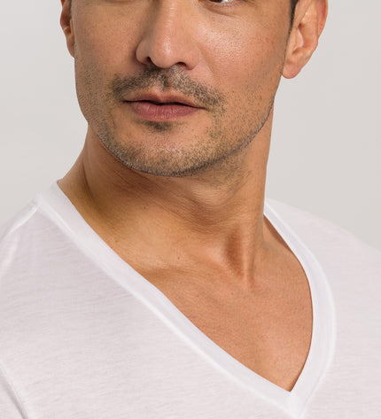 Hanro Men V-Neck Shirt Cotton Sporty