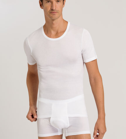 Hanro Men Kurzarm Shirt Cotton Pure