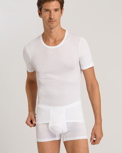 Hanro Men Kurzarm Shirt Cotton Pure