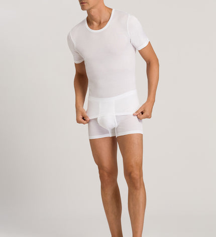 Hanro Men Kurzarm Shirt Cotton Pure