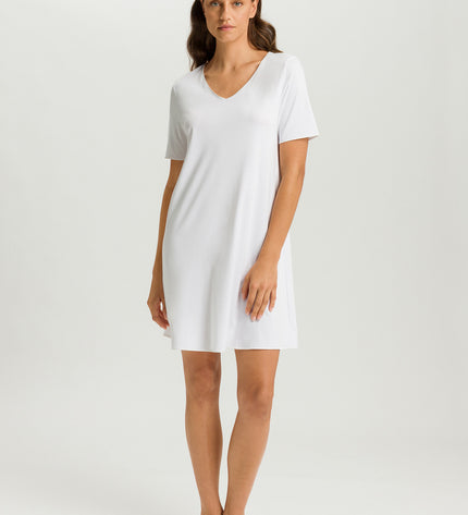 Hanro kurzarm Nachthemd Cotton Silk
