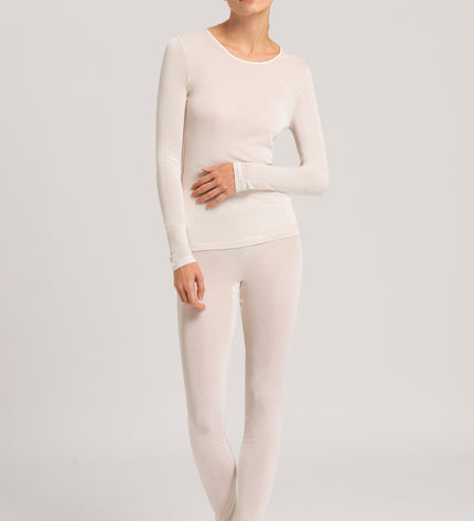 Hanro langarm Shirt Pure Silk