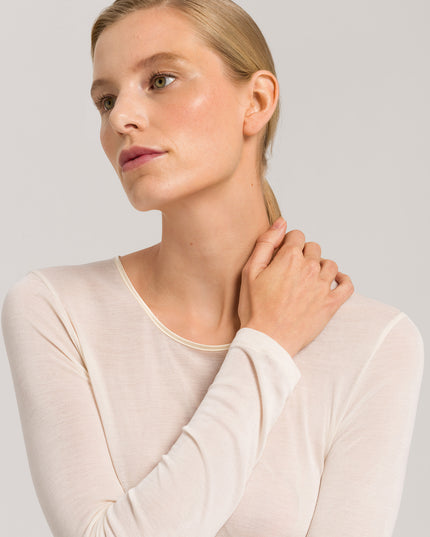 Hanro langarm Shirt Pure Silk