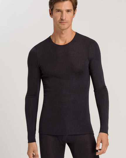 Hanro Men Langarm Shirt Woolen Silk