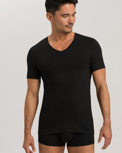 Hanro Men V-Shirt 1/2 Arm Cotton Superior