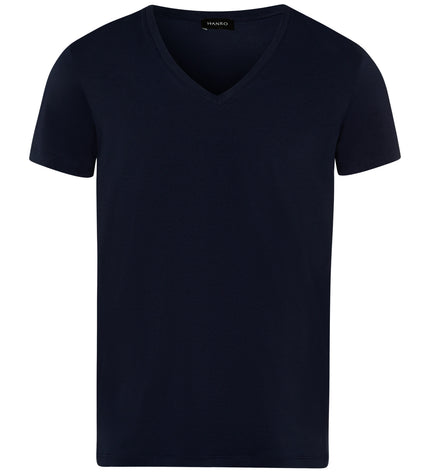 Hanro Men V-Shirt 1/2 Arm Cotton Superior