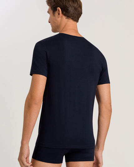 Hanro Men V-Shirt 1/2 Arm Cotton Superior