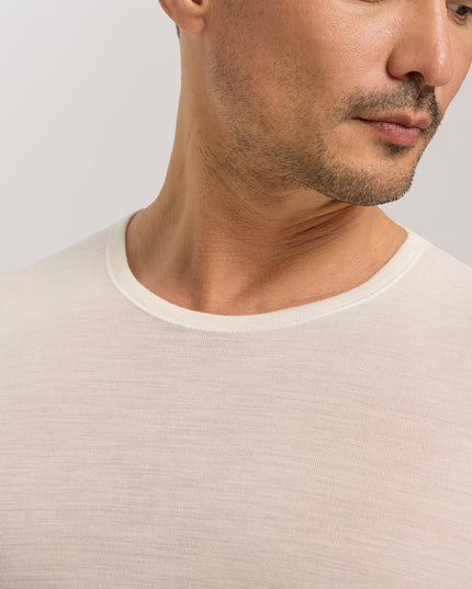 Hanro Men Kurzarm Shirt Woolen Silk