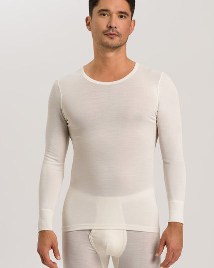 Hanro Men Langarm Shirt Woolen Silk