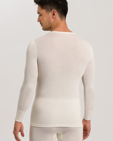 Hanro Men Langarm Shirt Woolen Silk