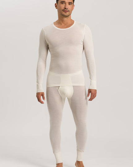 Hanro Men Langarm Shirt Woolen Silk