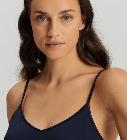 Hanro Spaghetti Dress Cotton Silk