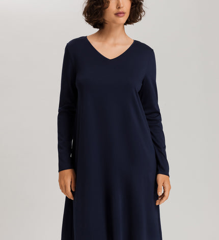 Hanro langarm Nachthemd Cotton Silk