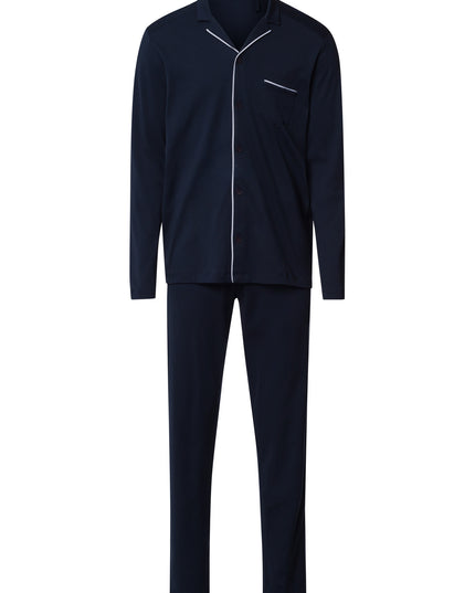 Hanro Men Pyjama 1/1 Arm Night & Day deep navy