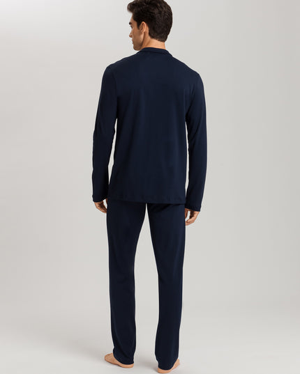 Hanro Men Pyjama 1/1 Arm Night & Day deep navy