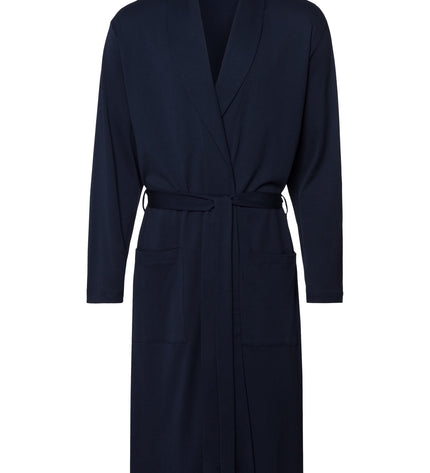 Hanro Men Bademantel mit Bindegürtel Night & Day deep navy