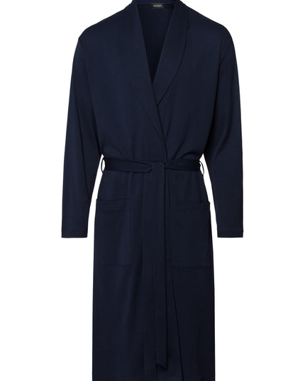 Hanro Men Bademantel mit Bindegürtel Night & Day deep navy