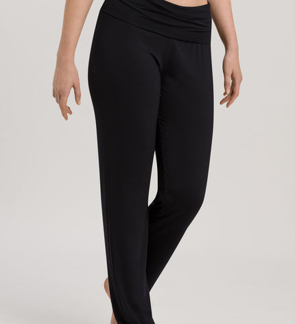 Hanro lange Hose Yoga schwarz
