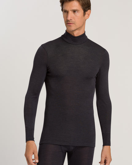 Hanro Men Rollkragen Shirt Woolen Silk