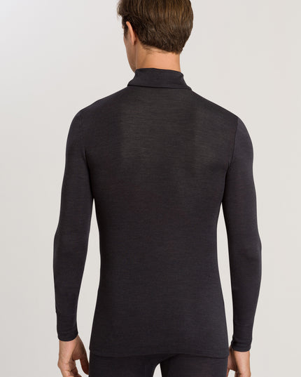 Hanro Men Rollkragen Shirt Woolen Silk