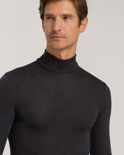 Hanro Men Rollkragen Shirt Woolen Silk