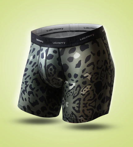 Loïc Henry Herren Boxer New Leo Kaki – Modal/Baumwolle mit patentiertem Haltesystem