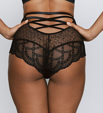 Primadonna Exklusiv Slip mit Schnürung Naica schwarz