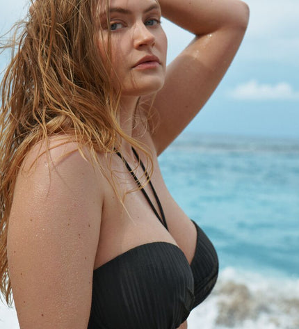 Prima Donna Swim unterlegter Bikini Trägerlos Kiruna schwarz