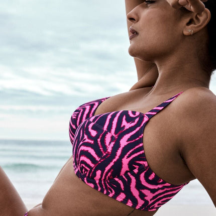 Prima Donna Swim Bikini mit Bügel ohne Polsterung Malabo hot pink zebra