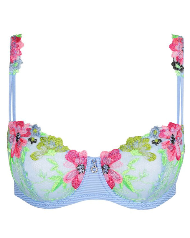 Soutien-gorge balconnet Marie Jo couture verticale Odilly santorini bleu