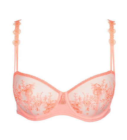 Marie Jo nicht unterlegter Balconette-BH mit Bügel Vertikale Naht Annaelle neon peach