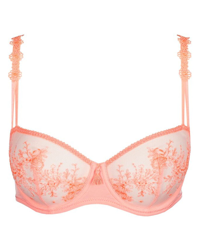Marie Jo nicht unterlegter Balconette-BH mit Bügel Vertikale Naht Annaelle neon peach
