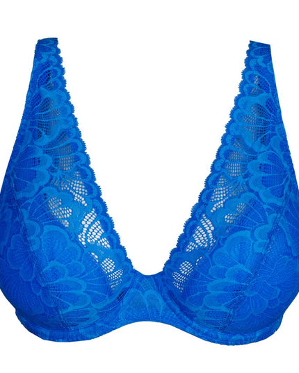 Prima Donna Twist halb Unterlegter BH Tiefdekolletiert Mocuto blu china