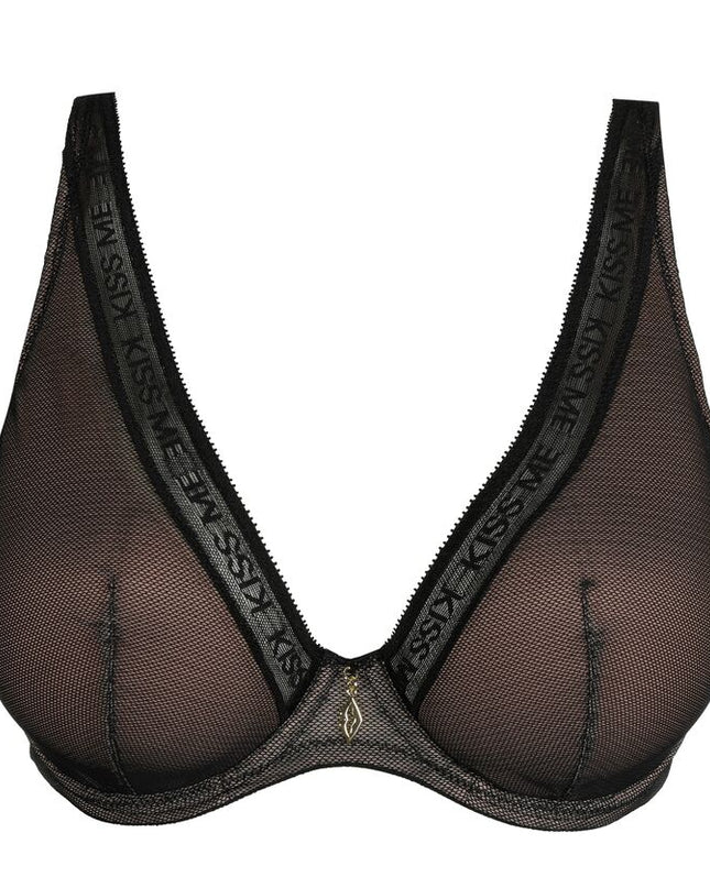 Prima Donna Twist Halb unterlegter BH mit Bügel Tiefdekolletiert Cools schwarz