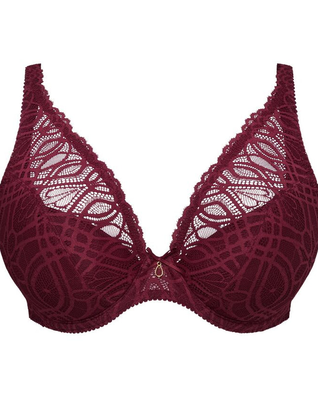 Prima Donna halb unterlegter Bügel-BH Tiefdekolletiert Salerno evening red