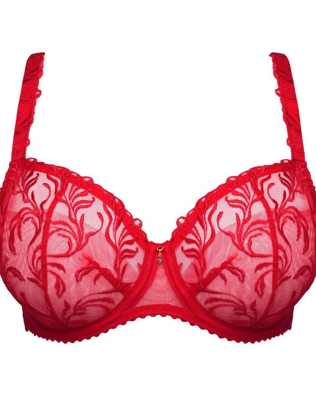 Prima Donna unterlegter BH Balconette Vertikale Naht ohne Polsterung Solisse true red