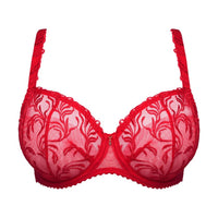 Prima Donna unterlegter BH Balconette Vertikale Naht ohne Polsterung Solisse true red