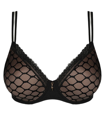 Prima Donna Twist unterlegter BH Herzform Nako schwarz