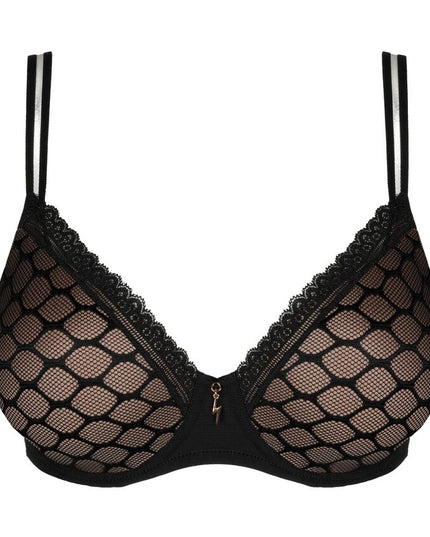 Prima Donna Twist unterlegter BH Herzform Nako schwarz