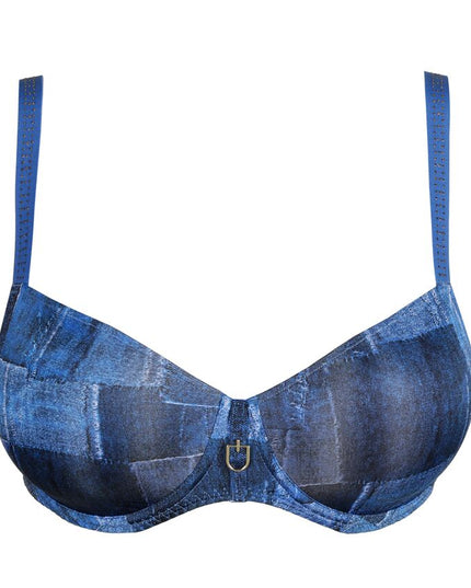 Prima Donna Twist unterlegter BH Balconette Mauna twill blue
