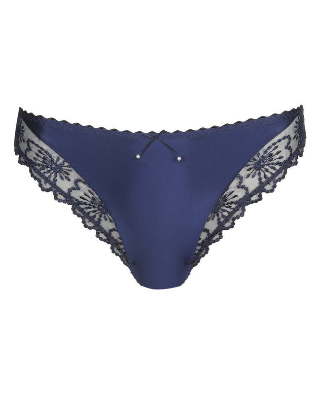 36 / Marie Jo Slip italien Jane velours bleu