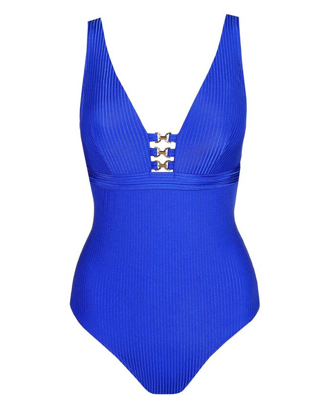 Marie Jo Swim Tiefdek Badeanzug ohne Bügel Emly electric blue
