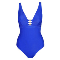 Marie Jo Swim Tiefdek Badeanzug ohne Bügel Emly electric blue