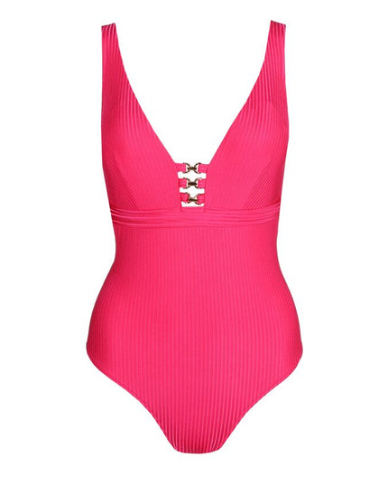 Marie Jo Swim Tiefdek Badeanzug ohne Bügel Emly dragon fruit