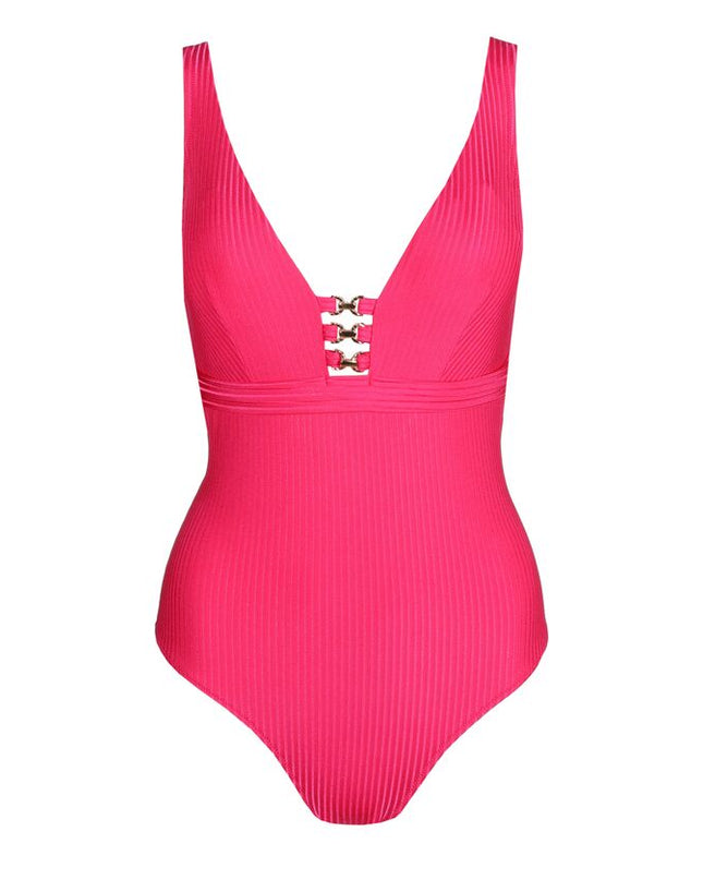 Marie Jo Swim Tiefdek Badeanzug ohne Bügel Emly dragon fruit