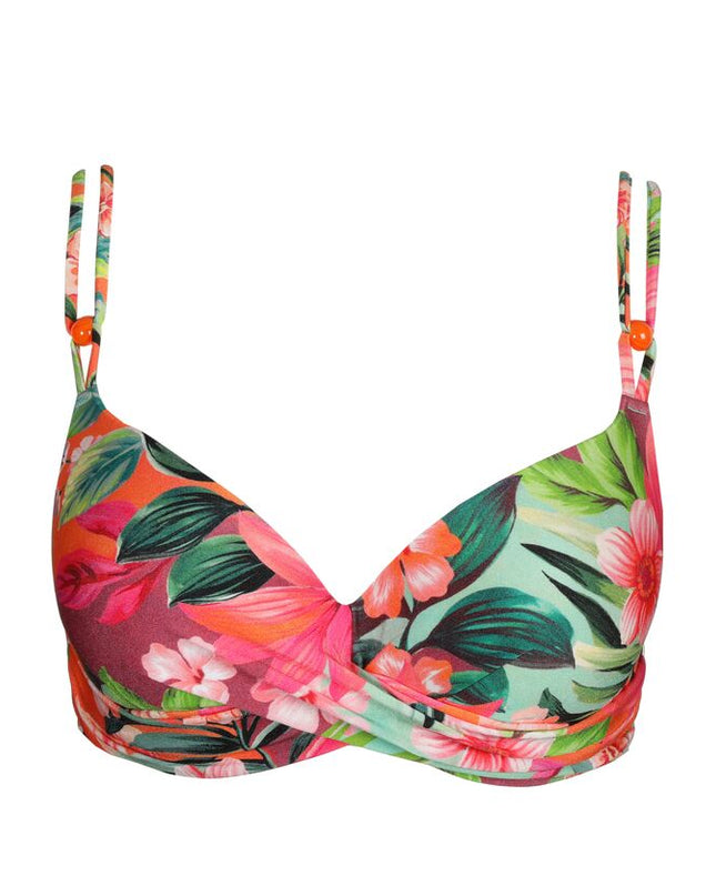 Marie Jo Swim haut de maillot de bain rembourré profond Norma Jeanne coucher de soleil tropical