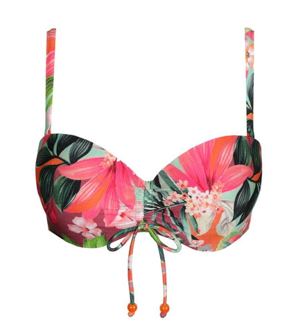 Marie Jo unterlegter Bikini trägerlos Norma Jeanne tropical sunset